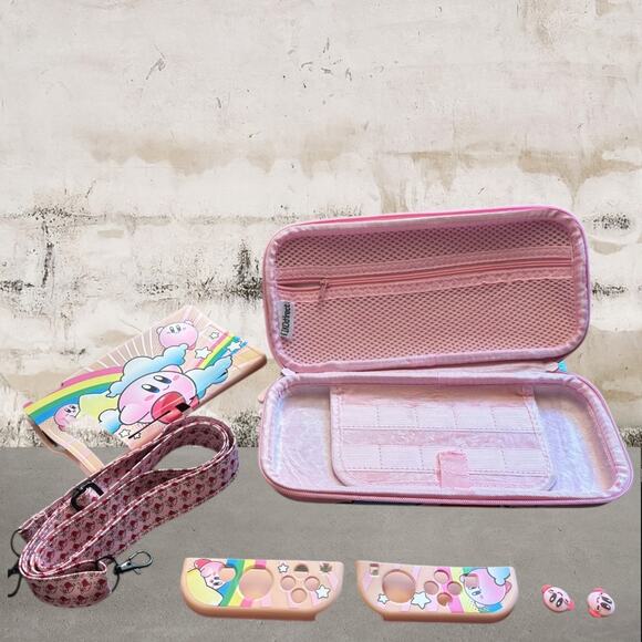Pink Kirby Nintendo Switch Carrying Case - Picture 5 of 5